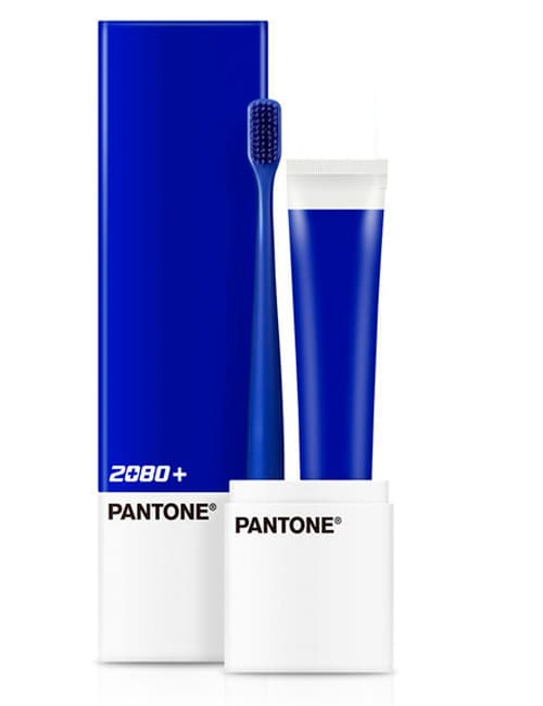 Зубная щетка с двойной микро щетиной и пастой 2080 PANTONE Синяя 