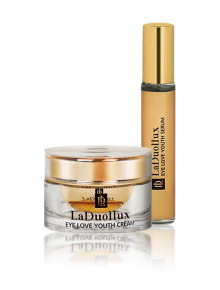 Крем и сыворотка для зоны вокруг глаз с пептидами LaDuollux Eye Love Youth 