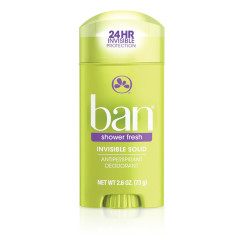 Дезодорант антиперспирант Ban Invisible Solid Shower Fresh
