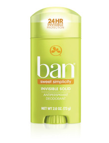 Дезодорант антиперспирант Ban Invisible Solid Sweet Simplicity