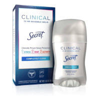 Антиперспирант дезодорант Secret Clinical Strength Invisible Solid Completely Clean