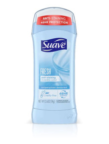 Дезодорант антиперспирант женский Suave Anti Staining Invisible Solid Fresh