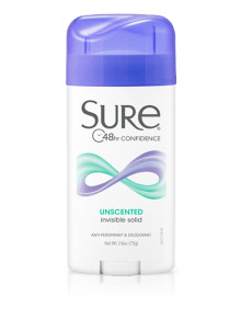 Дезодорант антиперспирант Sure Invisible Solid Unscented