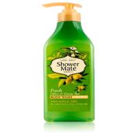 Зволожувальний гель Shower Mate Свіжа Оливка і Зелений Чай додає тонусу і м'яко очищає
