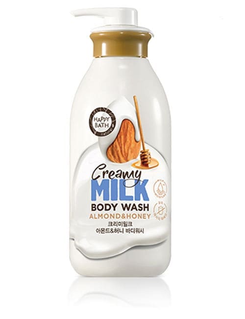 Крем гель для душа Happy Bath Creamy Milk Almond & Honey Body Wash 730мл