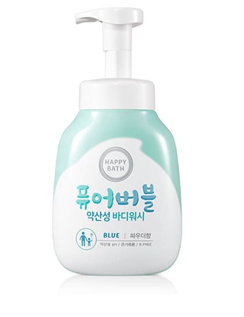 Пена гель для душа Happy Bath Pure Bubble Weak Acid Blue Body Wash 600мл