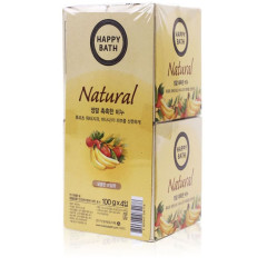 Набор мыла Happy Bath Natural Moisture Fruit Water Soap 4шт