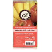 Набор мыла Happy Bath Essence Moisturizing Bar Apple Vanilla Soap 4шт