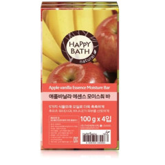 Набор мыла Happy Bath Essence Moisturizing Bar Apple Vanilla Soap 4шт