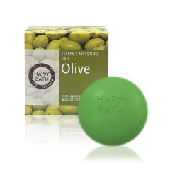 Твердое мыло Happy Bath Essence Moisturizing Bar Olive Soap 100г