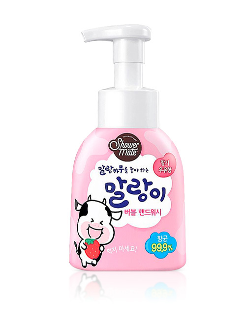 Антибактериальное жидкое мыло Shower Mate на молоке с ароматом Клубники