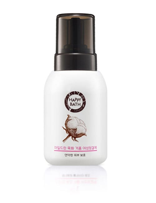 Пенное средство для интимной гигиены Happy Bath Feminine Soft Bubble Foam Mild Cotton 300мл