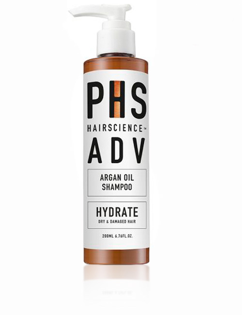 Увлажняющий шампунь с аргановым маслом PHS ADV для интенсивного восстановления