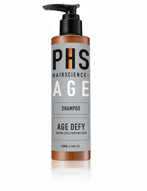 Антивозрастной шампунь PHS AGE для замедления преждевременного поседение волос