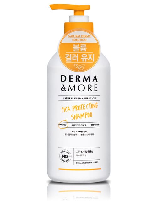 Укрепляющий шампунь Derma & More Cica Protecting с гиалуроновой кислотой