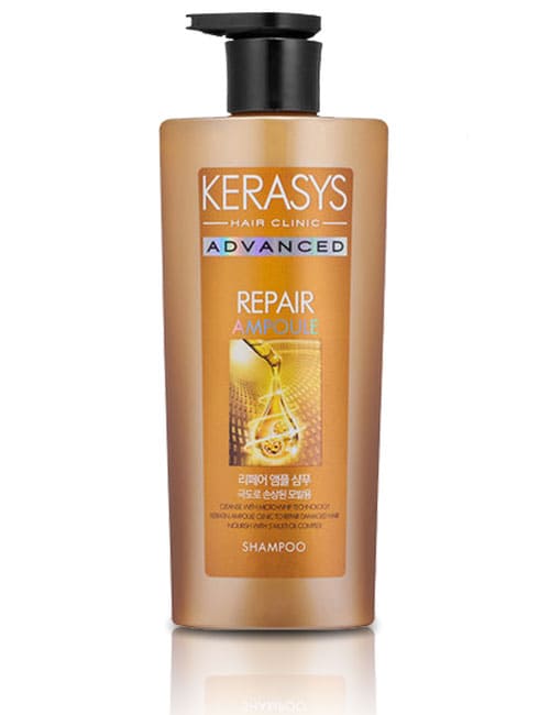 Восстанавливающий и питающий шампунь Kerasys Advanced на 5 маслах и кератиновых ампул