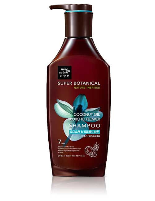 Шампунь для волос Mise-en-scène Super Botanical Moisture & Refresh Coconut Oil Shampoo 500мл