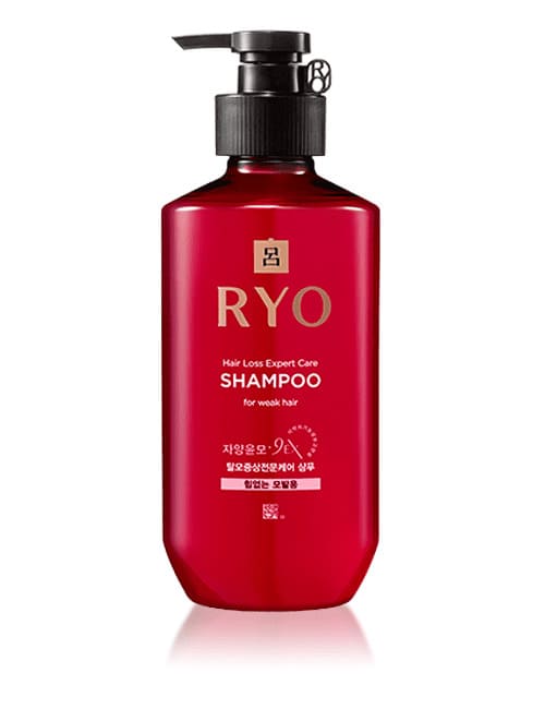 Цветочный шампунь Ryo 9EX с Женьшенем от выпадения волос и для придания объема